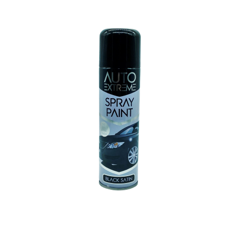 Auto extreme spray paint black satin 250ml (100G) – ANA